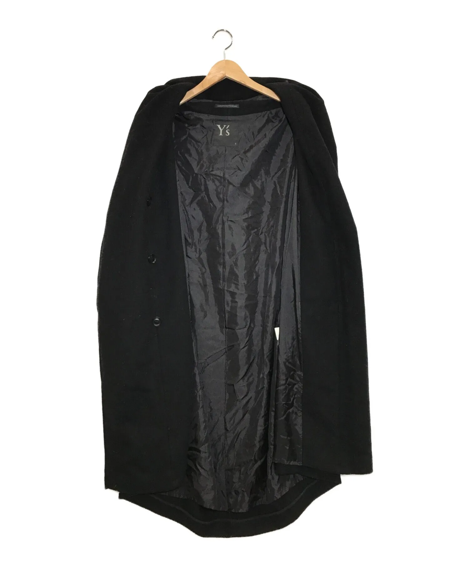 Y's Mosser Cape Coat 20AW: Buy Pre-owned Mosser Cape Coat YB-C04-127