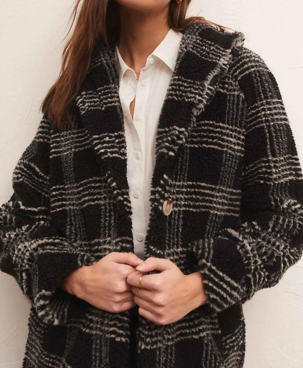 Z Supply Hastings Sherpa Plaid Coat - Buy Online Now