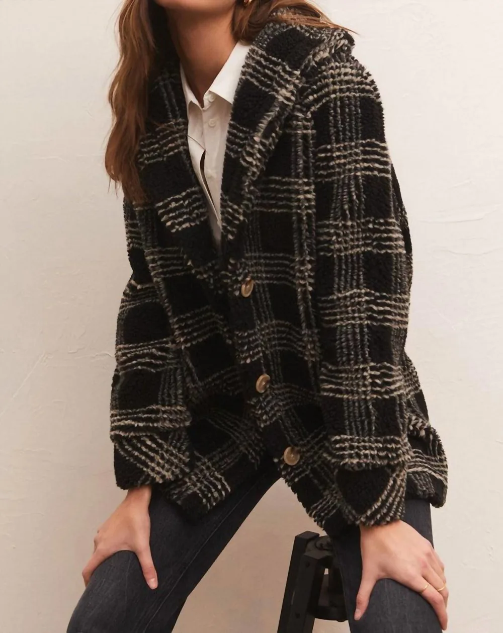 Z Supply Hastings Sherpa Plaid Coat - Buy Online Now