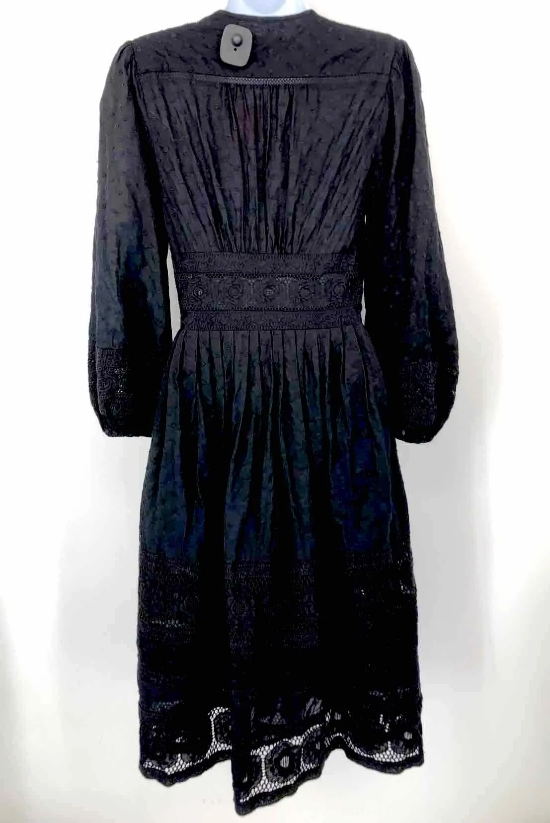 ZIMMERMANN Black Long Sleeve Size 0 (XS) Dress